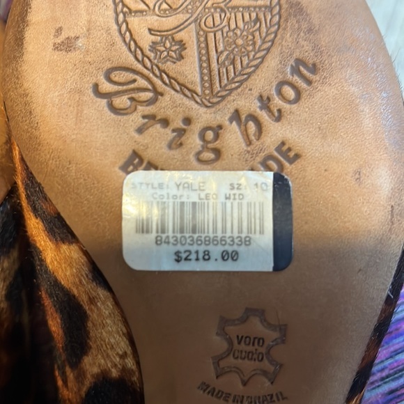 Brighton YALE leopard heels. Style YALE size 10W. - Picture 5 of 6